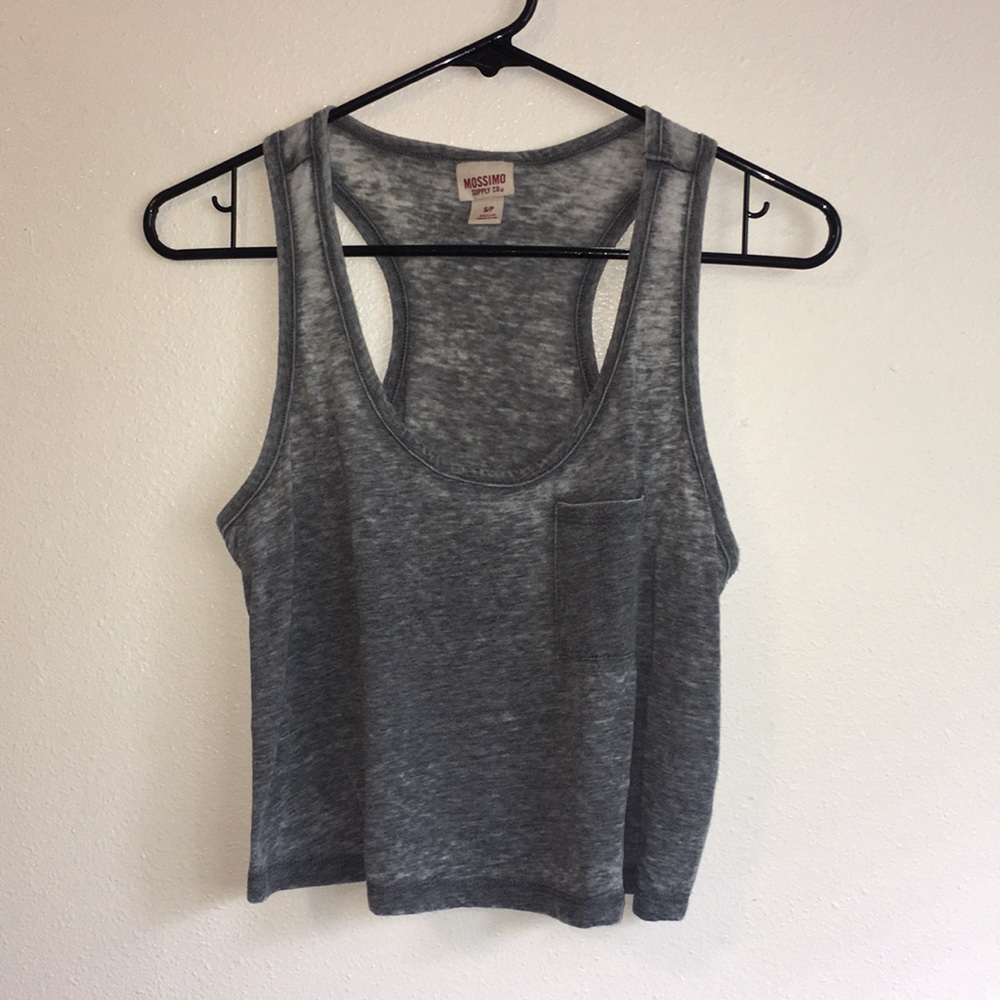 Racerback cropped tank